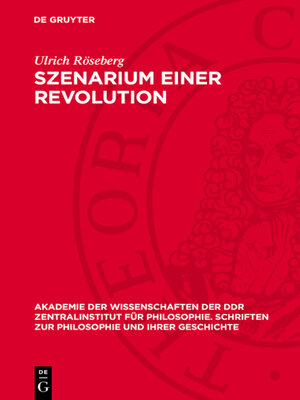cover image of Szenarium einer Revolution